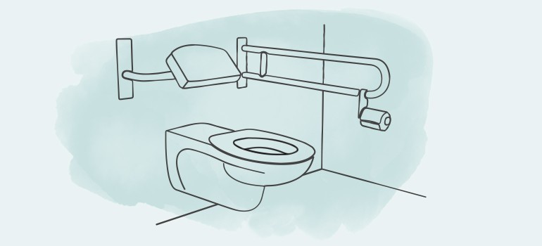 Barrierefreies WC
